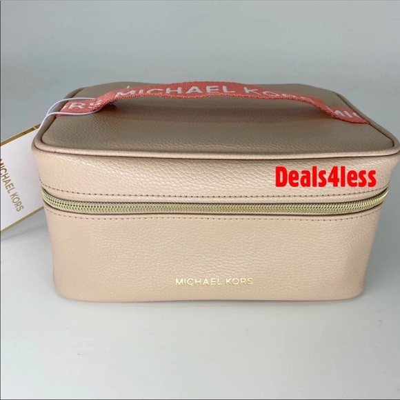 Michael Kors Pouch Cosmetic Bag Train Case Travel - Picture 3 of 8